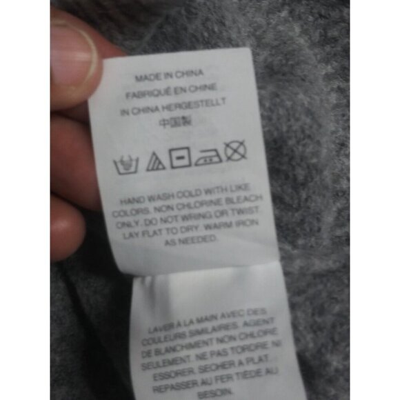 J. Crew sweater XS Cowl Neck gray pullover ALPACA MERINO WOOL blend long sleeve - Picture 8 of 8